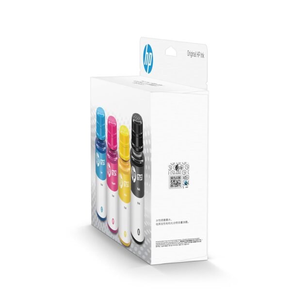 HP Ink Bottle Black & Color (GT 53 Black GT 52 C/M/Y) Combo Set of 4 (GT53 & GT52) - Image 4