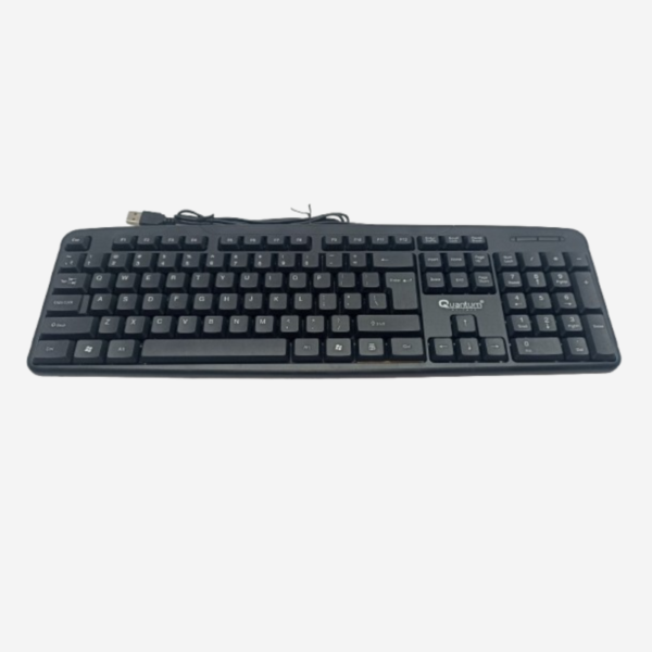 QUANTUM QHM7403D Wired USB Multi-device Keyboard  (Black)